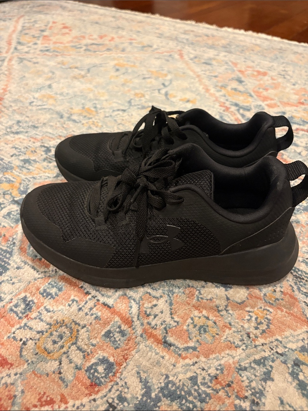Under Armour Black Women's Athletic Lace-Up Sneakers
